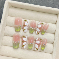 Green Elf - Press On Nails - CELESTI NAILS
