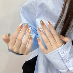 Green Elf - Press On Nails - CELESTI NAILS
