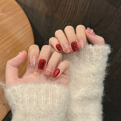 Three - dimensional small fragrance style - Press On Nails - CELESTI NAILS