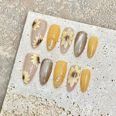 Vintage Sunflower Press - On Nails - CELESTI NAILS